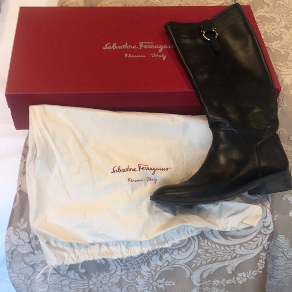 Salvatore Ferragamo Fersea Riding Boots